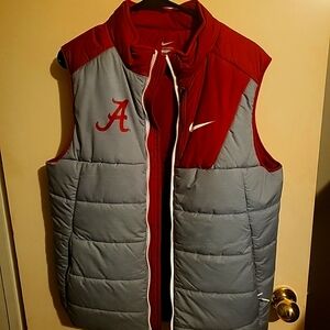 Alabama Crimson and Gray Puffer Vest